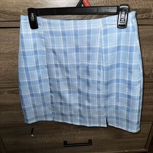 Blue Plaid Women's Skirt